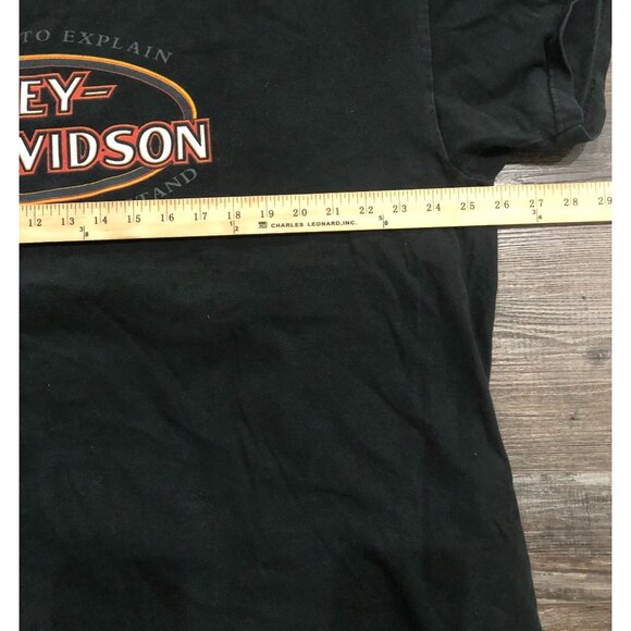Harley Davidson Motorcycles Mens 3XL Black Double Sided Tee Shirt - Picture 3 of 4